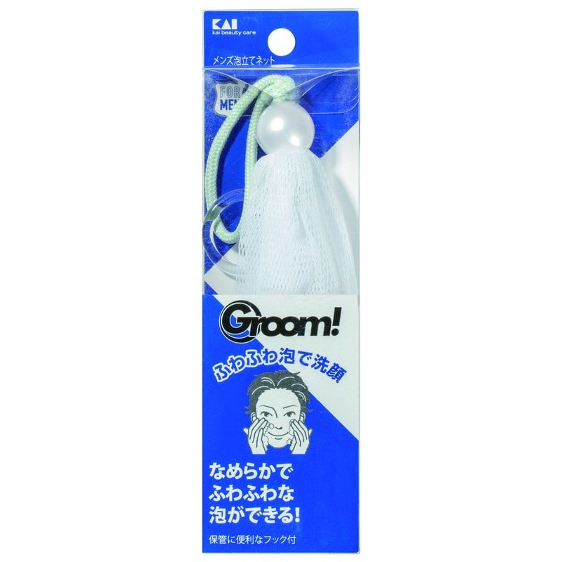 貝印 2040719 Groom メンズ泡立てネット#000HC3005 1個(ご注文単位1個)【直送品】