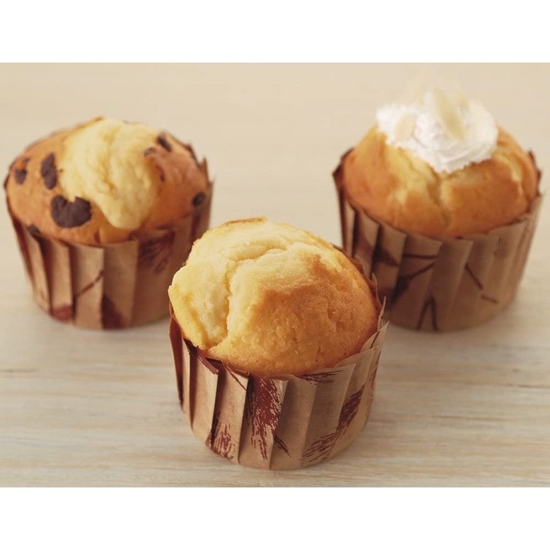 貝印 2040302 紙製マフィン型 5枚入 クラフト #000DL6178 1個(ご注文単位1個)【直送品】