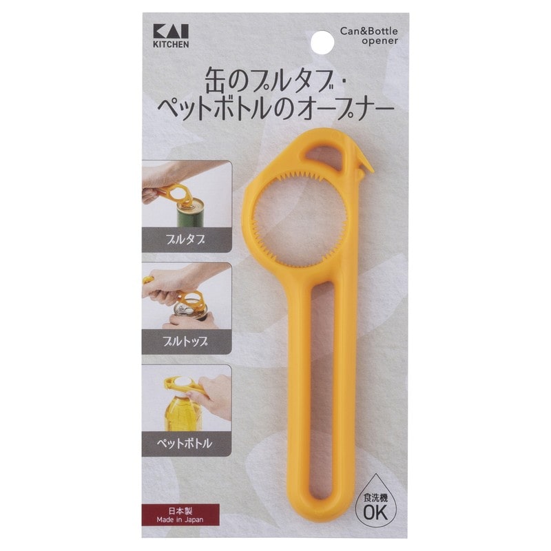 貝印 2041254 KK缶のプルタブ・ペットボトルキャップのオープナー DH8140 1個(ご注文単位1個)【直送品】