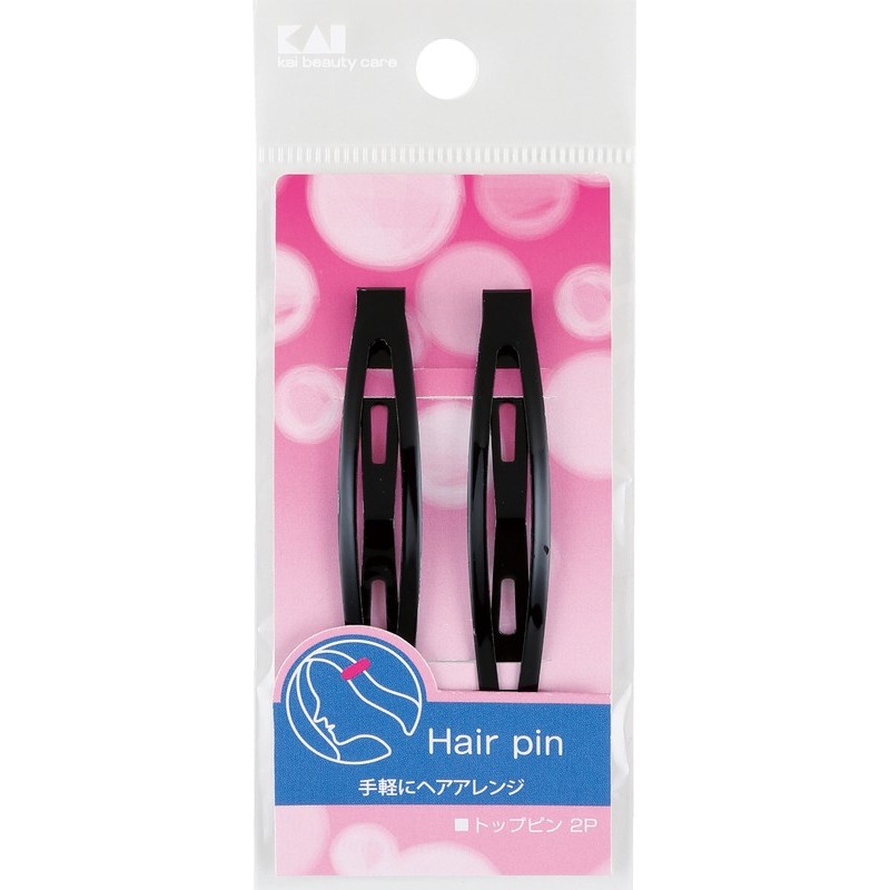 貝印 2040567 SS トップピン 2P BK #000HL0144 1個(ご注文単位1個)【直送品】