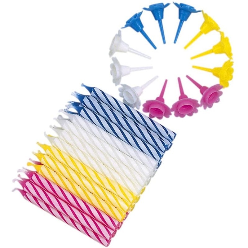 貝印 2040404 バースデーキャンドル 24本入 #000DL6352 1個（ご注文単位1個）【直送品】