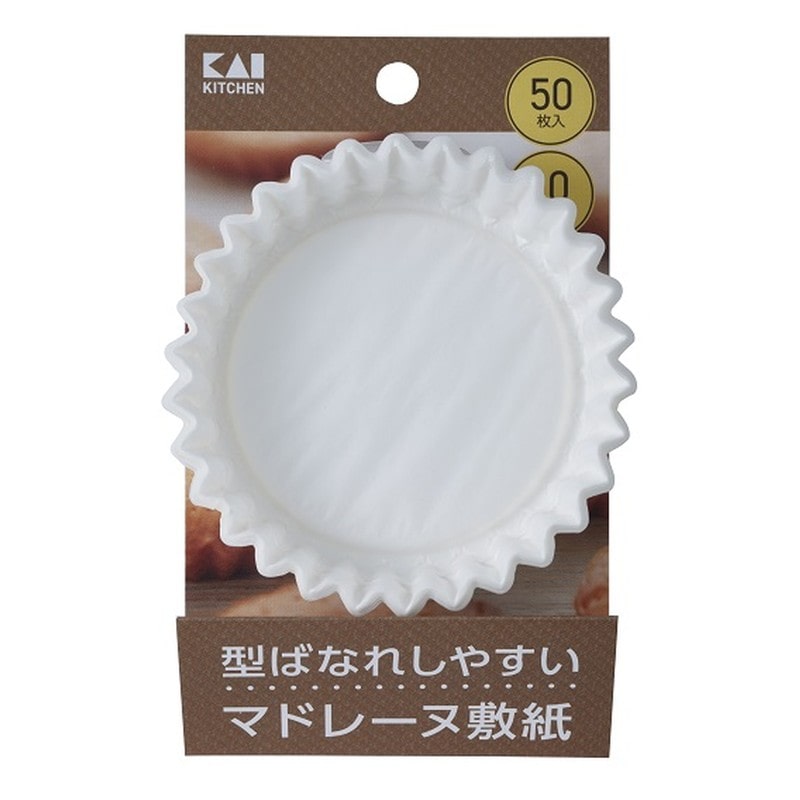 貝印 2041540 KK マドレーヌ敷紙10cm50枚 000DL6438 1個(ご注文単位1個)【直送品】