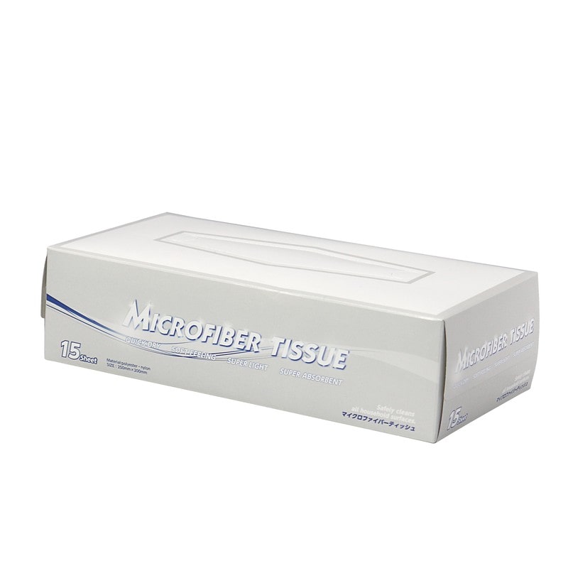 橋本ブラシ製作所 9033389 マイクロファイバーティッシュ 15枚入り 1個（ご注文単位1個）【直送品】