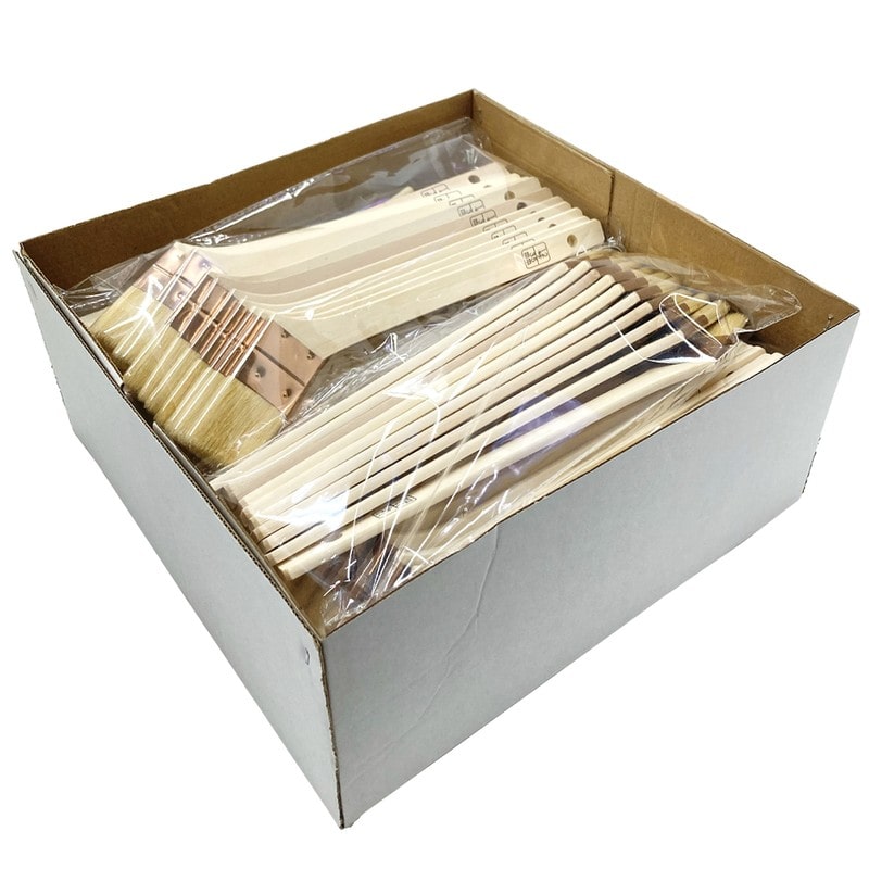 好川産業 9041145 白毛 無印 目地刷毛筋違 12号 100本入 #116371 1個（ご注文単位1個）【直送品】