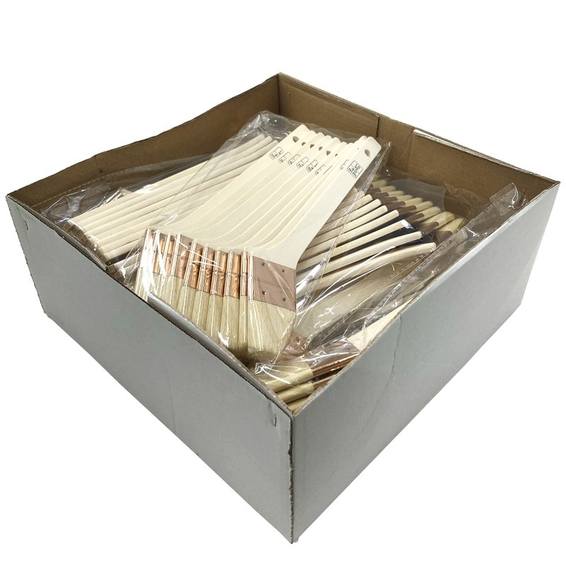 好川産業 9041146 白毛 無印 目地刷毛筋違 15号 100本入 #116388 1個（ご注文単位1個）【直送品】