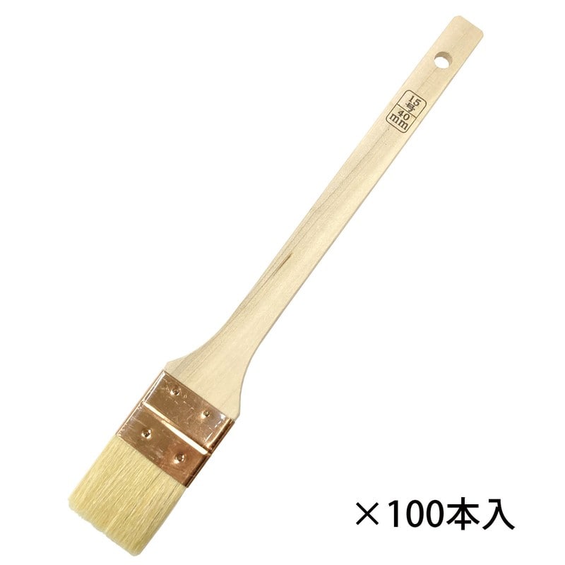 好川産業 9041142 白毛 無印 目地刷毛 15号 100本入 #116296 1個（ご注文単位1個）【直送品】