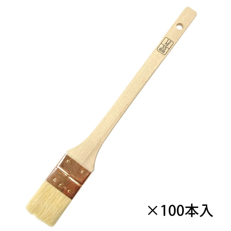 好川産業 9041141 白毛 無印 目地刷毛 12号 100本入 #116289 1個（ご注文単位1個）【直送品】