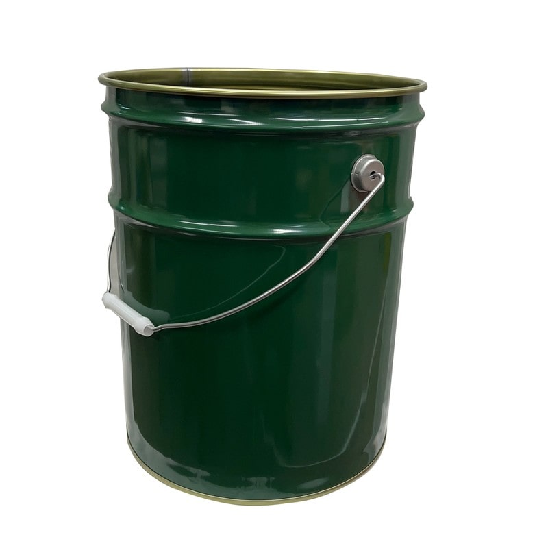 好川産業 9034773 20Lペール缶 本体 緑 #256008 1個（ご注文単位1個）【直送品】