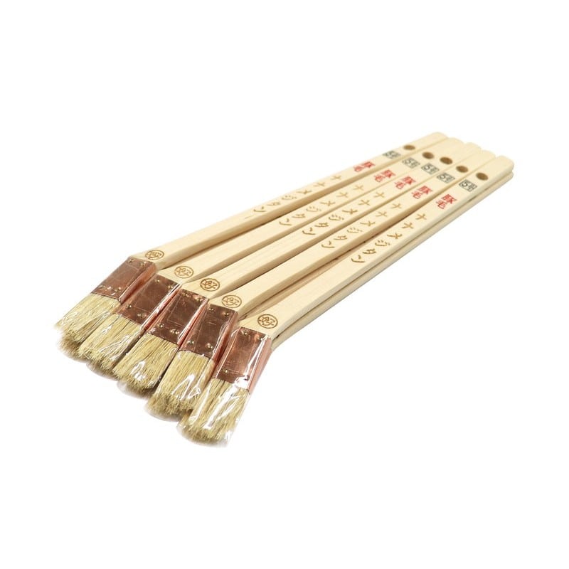 好川産業 9033935 白豚毛 目地刷毛 ナナメジタン 5号 #116609 1個（ご注文単位1個）【直送品】