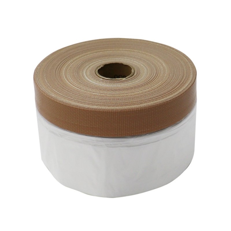 好川産業 9033961 布ポリマスカー 茶 550mm×25m #254158 1個（ご注文単位1個）【直送品】