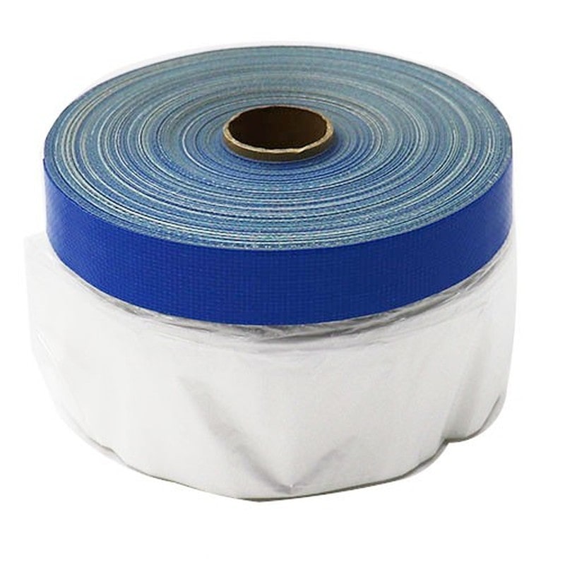 好川産業 9033957 布ポリマスカー 青 300mm×25m #254110 1個（ご注文単位1個）【直送品】