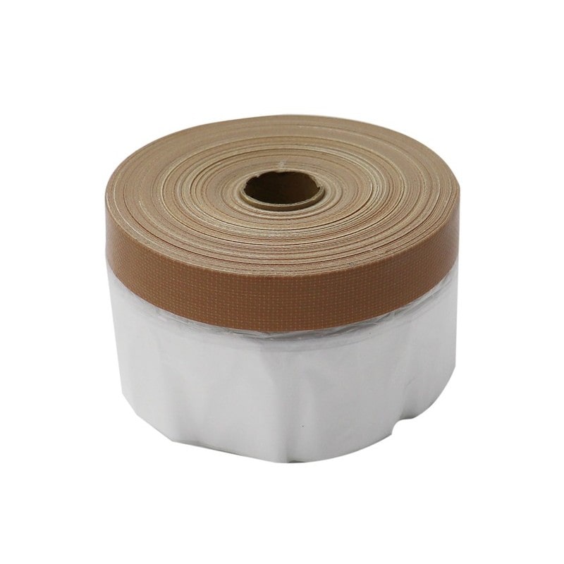 好川産業 9033959 布ポリマスカー 茶 300mm×25m #254134 1個（ご注文単位1個）【直送品】