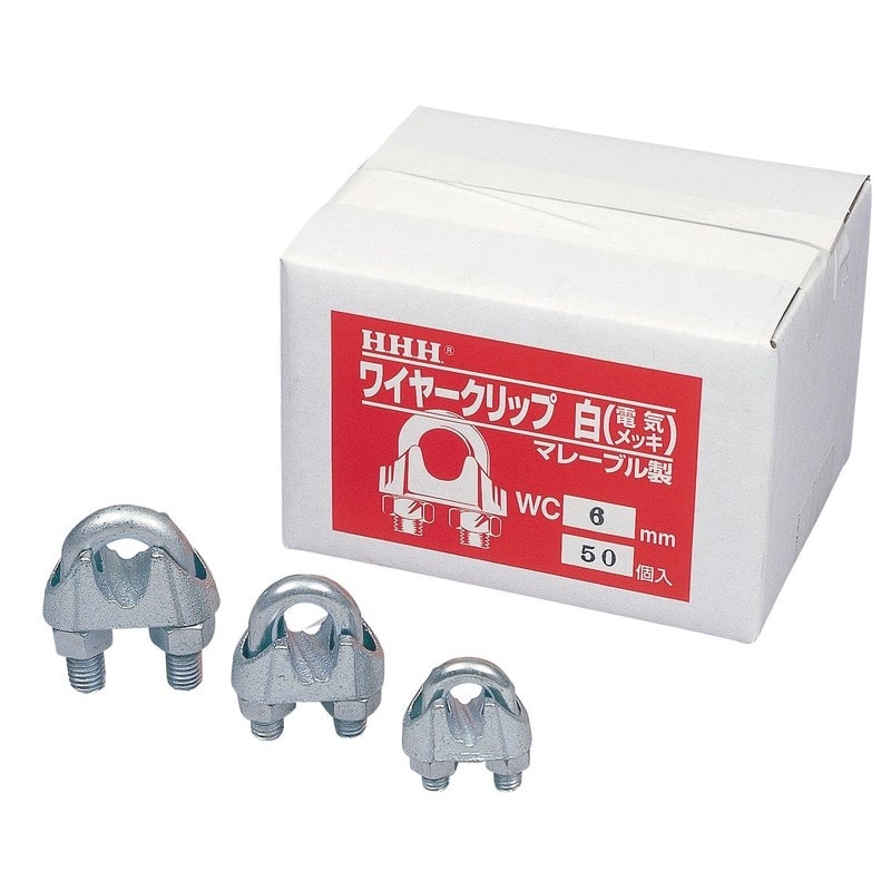 三共コーポレーション 423663 WC6 ワイヤ- クリップ シロ 6 #186009 1個(ご注文単位1個)【直送品】