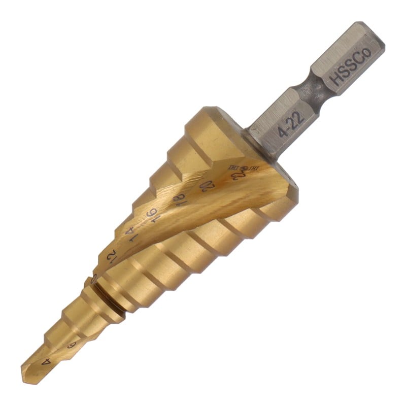 三共コーポレーション 434233 スパイラル式ステップドリル 10段 4-22mm #315339 1個(ご注文単位1個)【直送品】