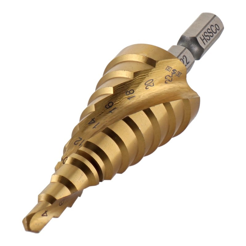 三共コーポレーション 434233 スパイラル式ステップドリル 10段 4-22mm #315339 1個(ご注文単位1個)【直送品】