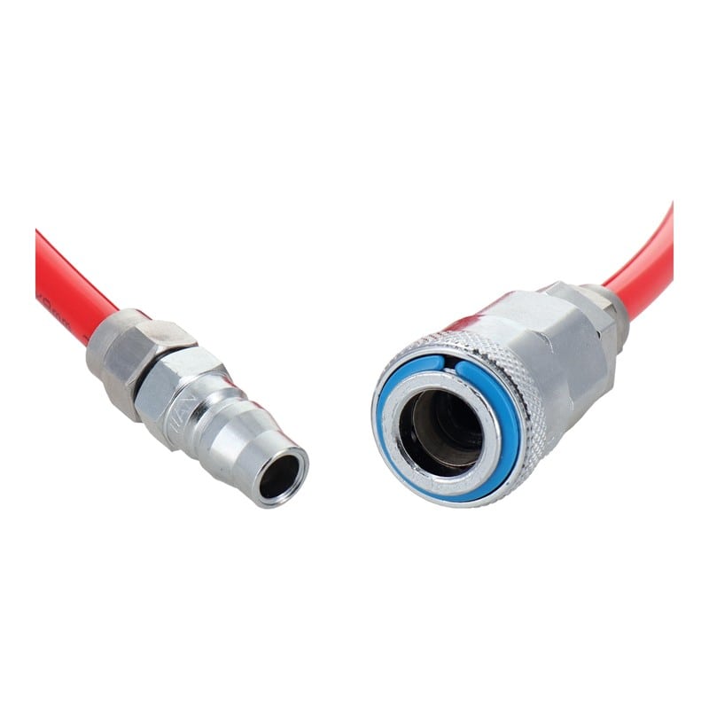 三共コーポレーション 510339 ワンタッチソケット付スパイラルエアーホース 5m #820478 1個（ご注文単位1個）【直送品】