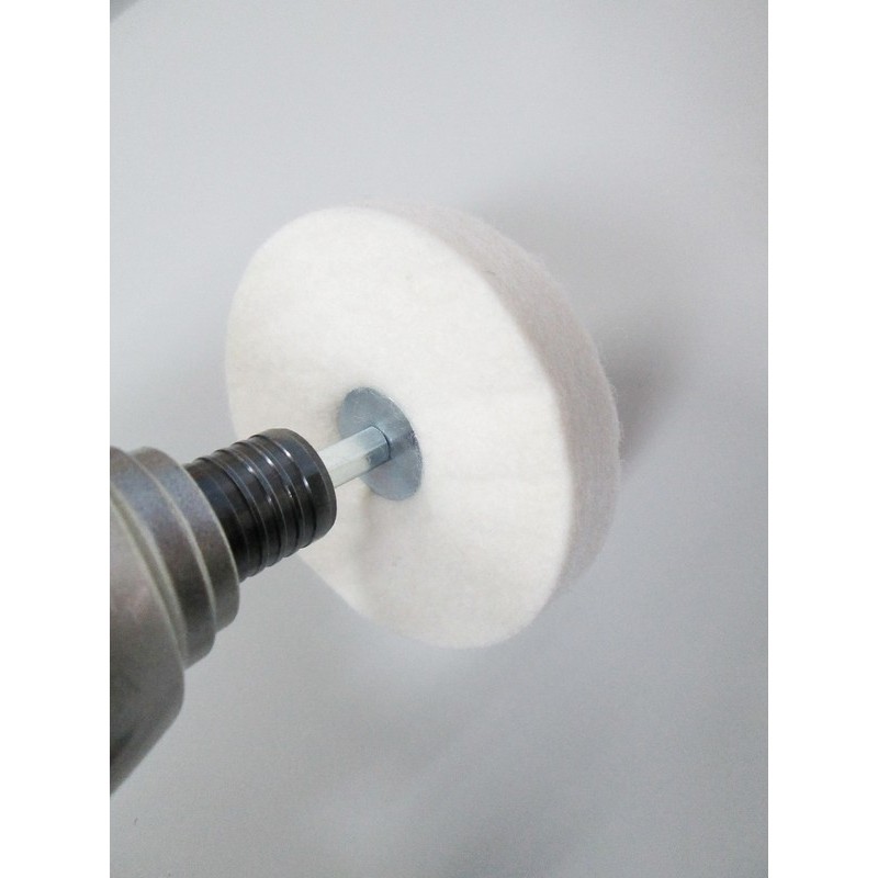 三共コーポレーション 4071347 六角軸軸付ステンレス鏡面仕上用布バフ 50mm #332311 1個(ご注文単位1個)【直送品】