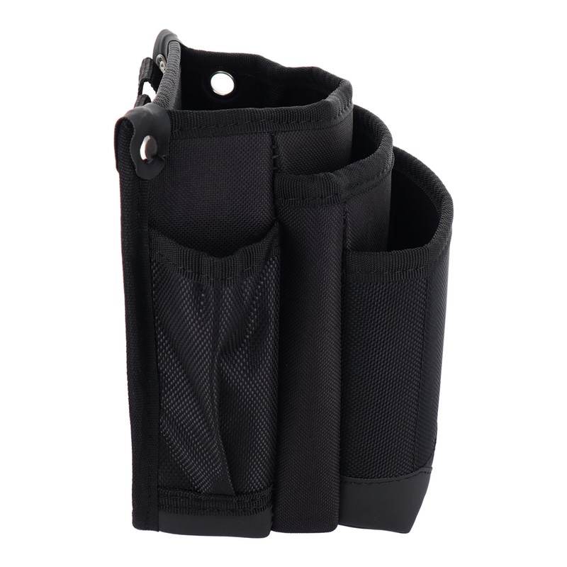 三共コーポレーション 4340042 3段腰袋 ブラック #581809 1個（ご注文単位1個）【直送品】