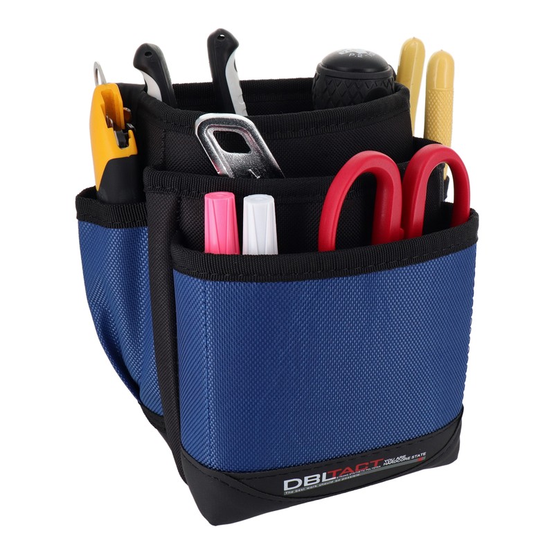 三共コーポレーション 4340043 3段腰袋 ブルー #581810 1個（ご注文単位1個）【直送品】