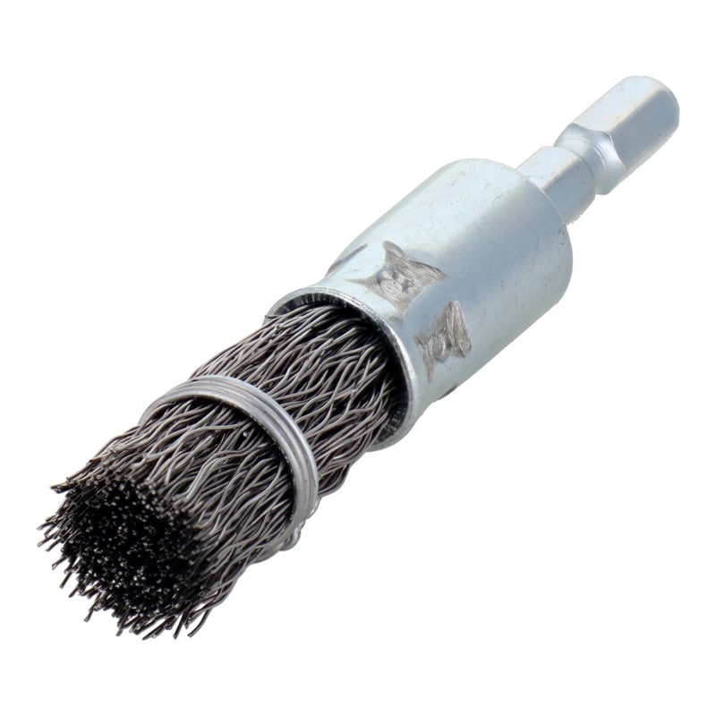 三共コーポレーション 4340477 六角軸筒型ブラシ 鋼線 15mm #337071 1個(ご注文単位1個)【直送品】