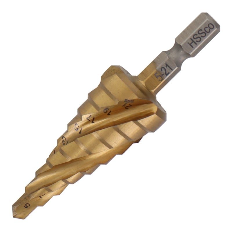 三共コーポレーション 4341715 四刀流 コバルトステップドリル 9段 5-21mm #350279 1個(ご注文単位1個)【直送品】