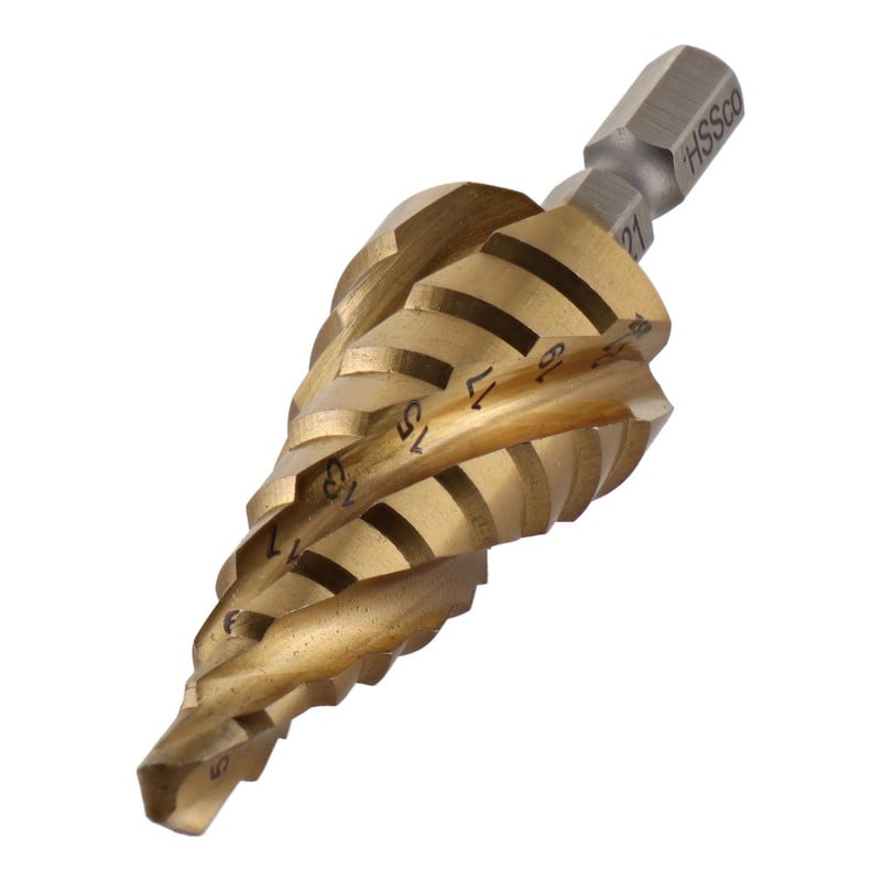 三共コーポレーション 4341715 四刀流 コバルトステップドリル 9段 5-21mm #350279 1個(ご注文単位1個)【直送品】