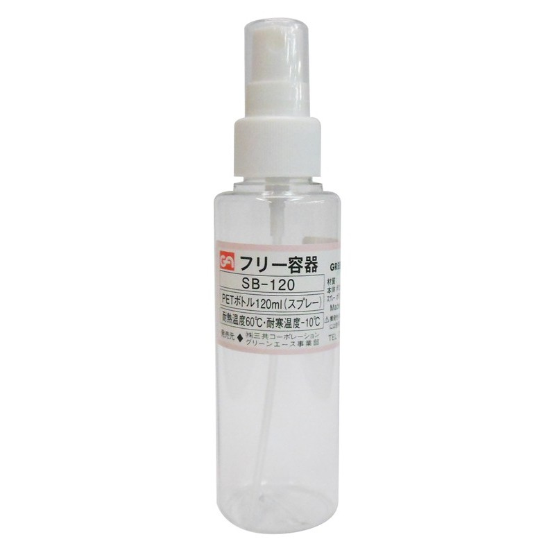 三共コーポレーション 4341903 PETボトルスプレータイプ 120mL #526651 1個（ご注文単位1個）【直送品】