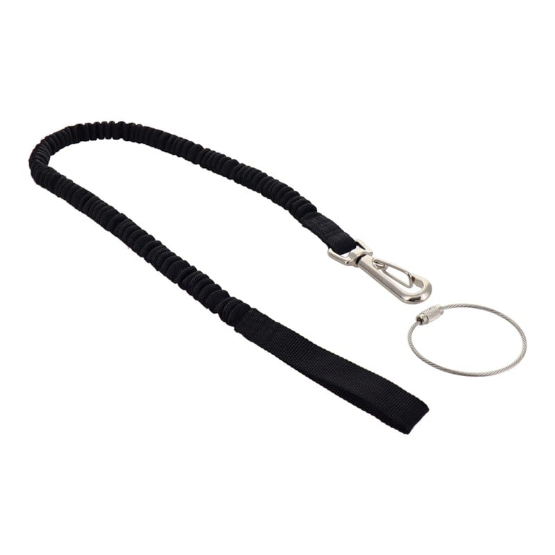 三共コーポレーション 4342059 布製安全コード使用荷重1kg フック1個 BK #315671 1個（ご注文単位1個）【直送品】