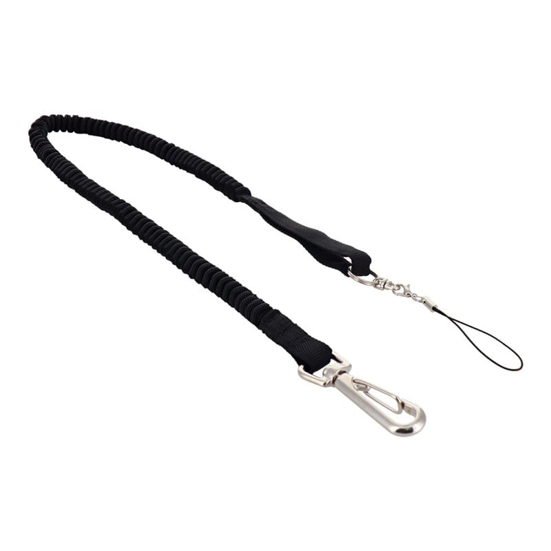 三共コーポレーション 4342065 布製安全コード 携帯電話用 ブラック #315681 1個（ご注文単位1個）【直送品】