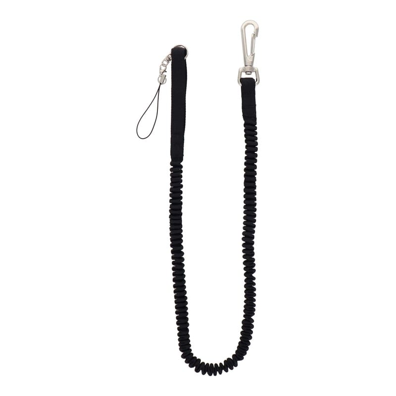 三共コーポレーション 4342065 布製安全コード 携帯電話用 ブラック #315681 1個(ご注文単位1個)【直送品】