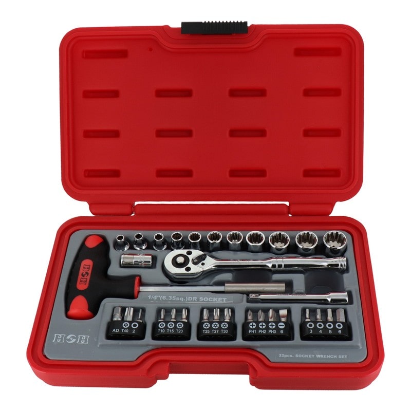 三共コーポレーション 4342357 32pcs.ソケットレンチセット #820081 1個(ご注文単位1個)【直送品】