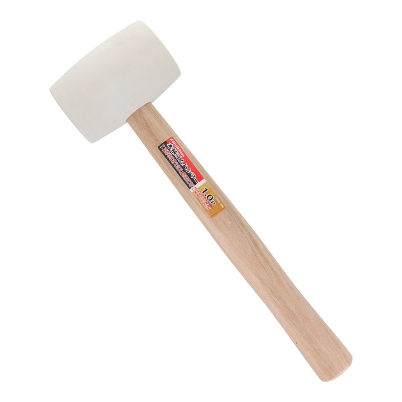 三共コーポレーション 4342514 木柄ゴムハンマー 白 1ポンド #823668 1個（ご注文単位1個）【直送品】