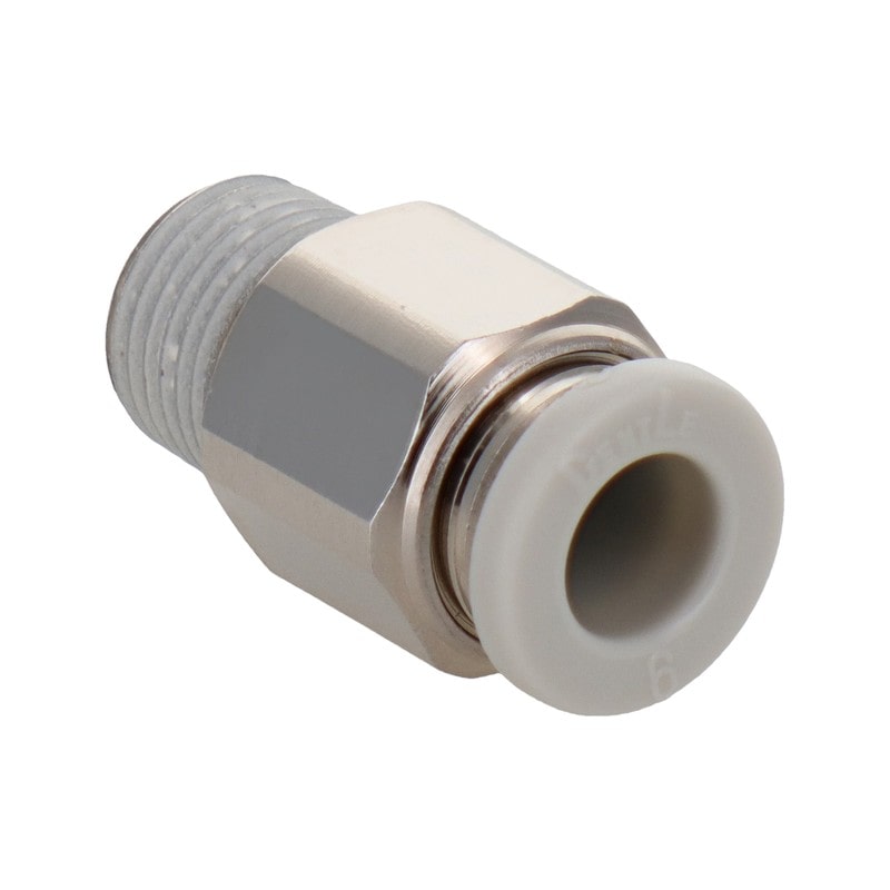 三共コーポレーション 4342707 ワンタッチ継手ハーフユニオンR1/8外径6mm #133500 1個（ご注文単位1個）【直送品】