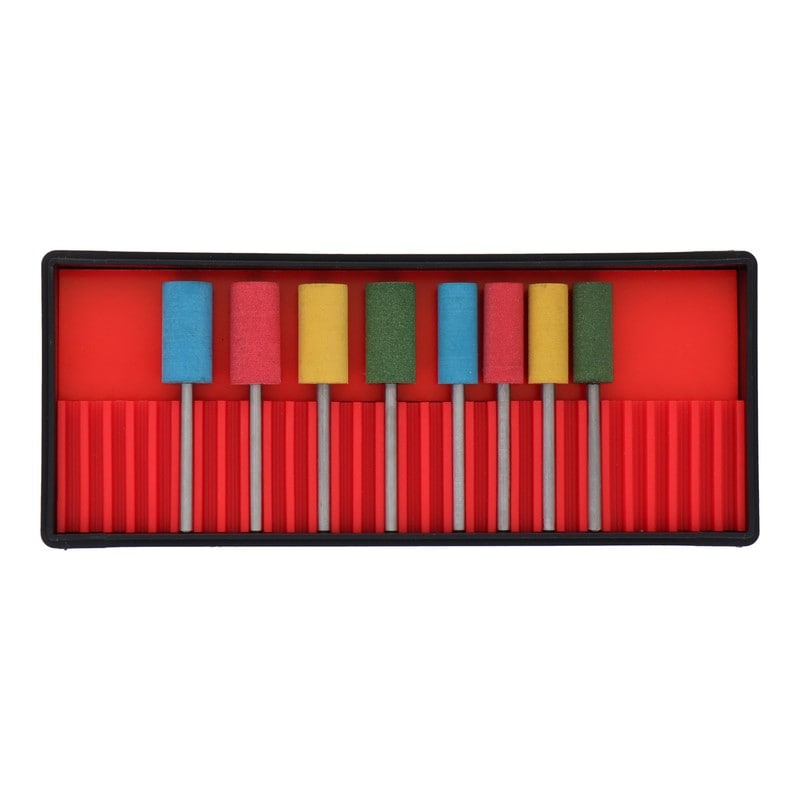 三共コーポレーション 4343173 RB303軸付ゴム砥石セット8PC円筒型 #010353 1個（ご注文単位1個）【直送品】