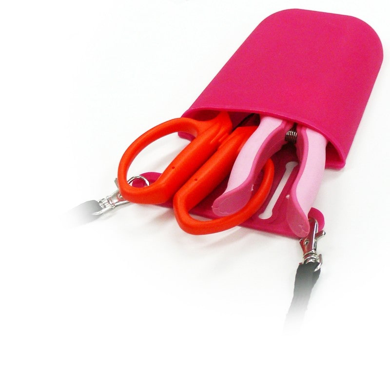 三共コーポレーション 4347957 シリコーン製ツールポケット ピンク #181904 1個（ご注文単位1個）【直送品】