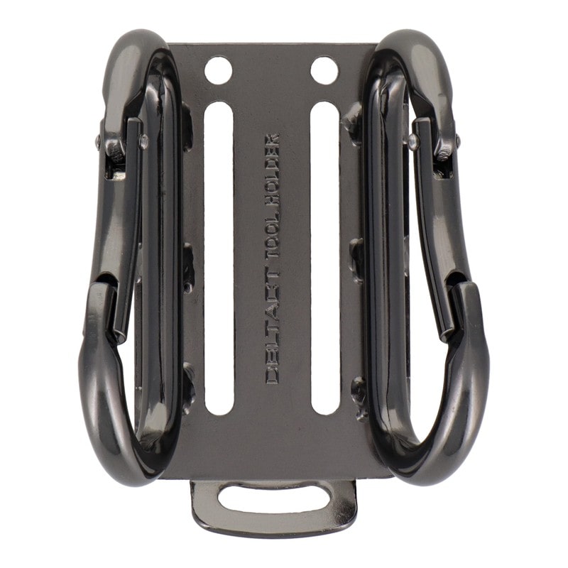 三共コーポレーション 4348590 カラビナ工具差ダブル 小×小 スチール ガンメタ DT-THW-855G 1個（ご注文単位1個）【直送品】