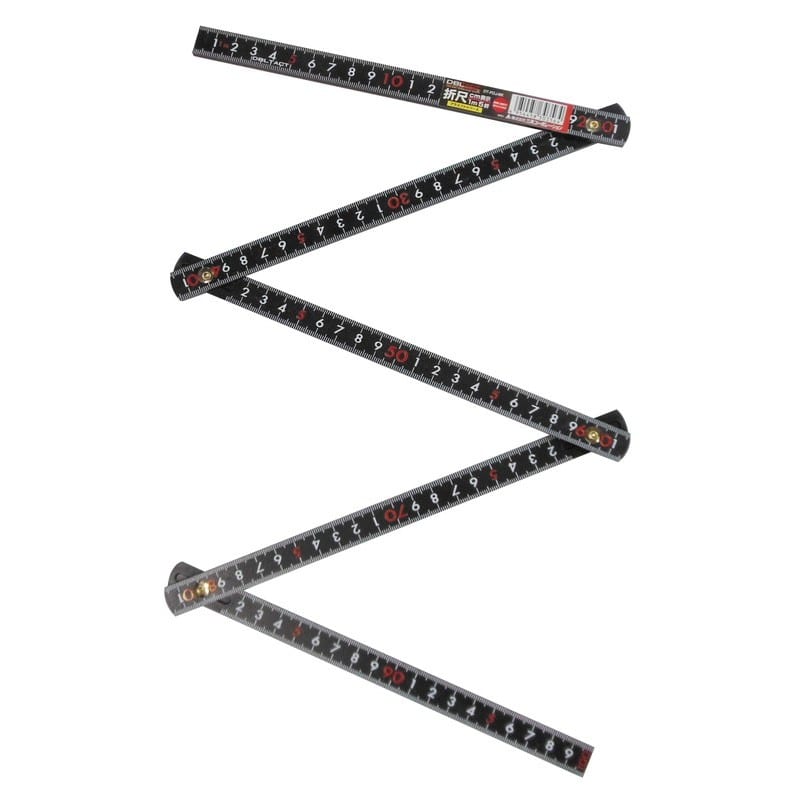 三共コーポレーション 4348765 ファイバー折尺 ブラック DT-FOJ-BK 1個(ご注文単位1個)【直送品】