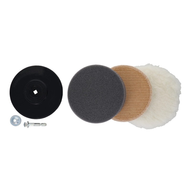 三共コーポレーション 4348933 六角軸マジック付ポリッシャー4点セットφ125mm MG6S-E 1個（ご注文単位1個）【直送品】