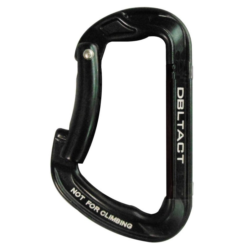 三共コーポレーション 4348986 アルミ鍛造カラビナ ブラック DT-AKS-B 1個（ご注文単位1個）【直送品】