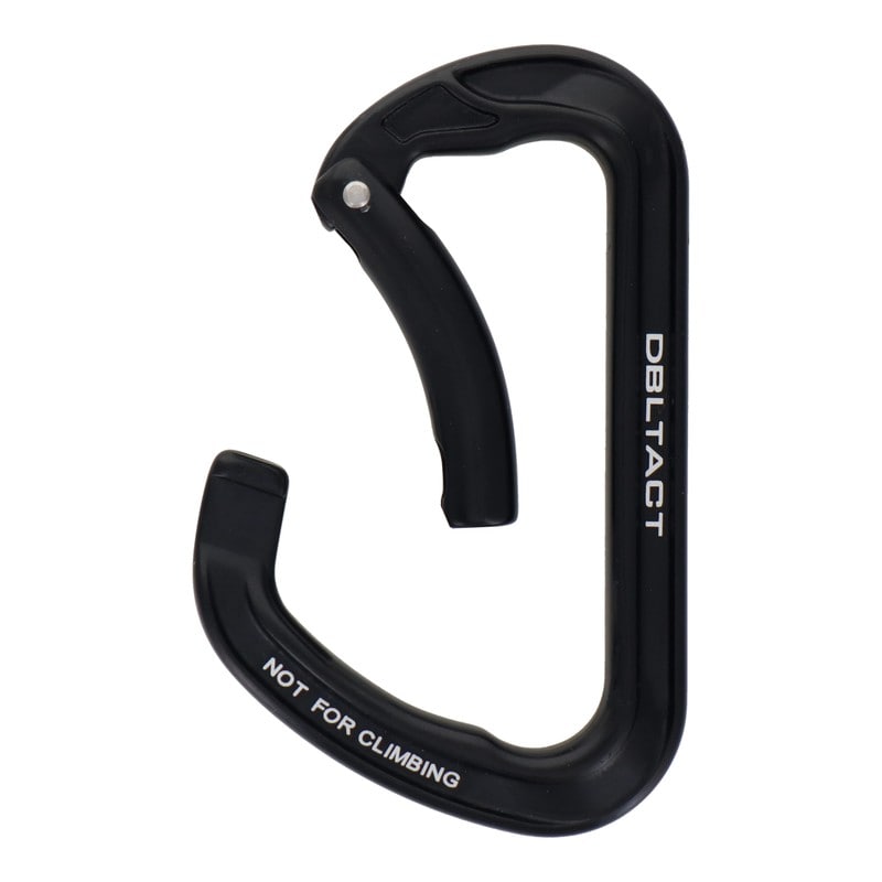 三共コーポレーション 4348989 アルミ鍛造カラビナ ブラック DT-AKD-B 1個（ご注文単位1個）【直送品】