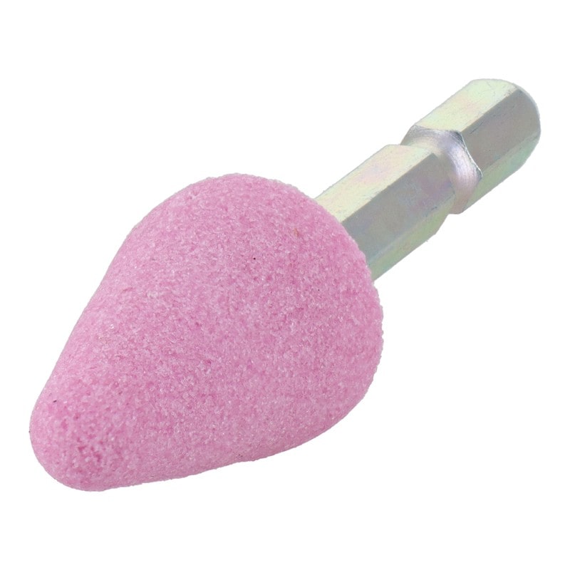 三共コーポレーション 4352005 PW6-32 六角軸軸付砥石 傘型 #80 #010392 1個（ご注文単位1個）【直送品】