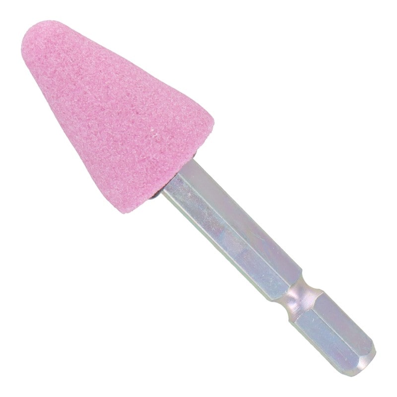 三共コーポレーション 4352005 PW6-32 六角軸軸付砥石 傘型 #80 #010392 1個(ご注文単位1個)【直送品】