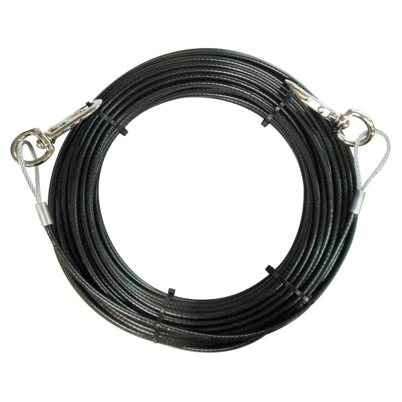 三共コーポレーション 4352222 ワイヤーロープ両端スナップ加工径3.2mm×30m #360640 1個（ご注文単位1個）【直送品】