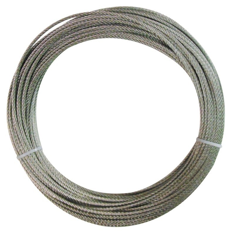 三共コーポレーション 4352720 ステンレスカットワイヤーロープ径2.0mm×20m TSC-2020 1個（ご注文単位1個）【直送品】