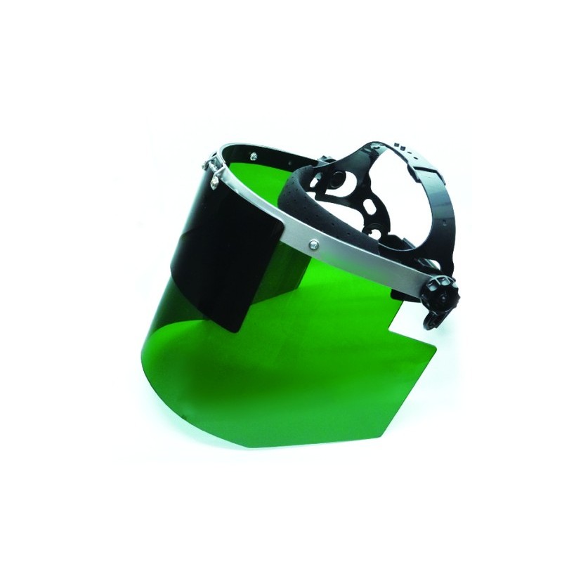 三共コーポレーション 4353447 フェイスシールド かぶり型 ワイド グリーン DT-KFSW-GW#805420 1個（ご注文単位1個）【直送品】