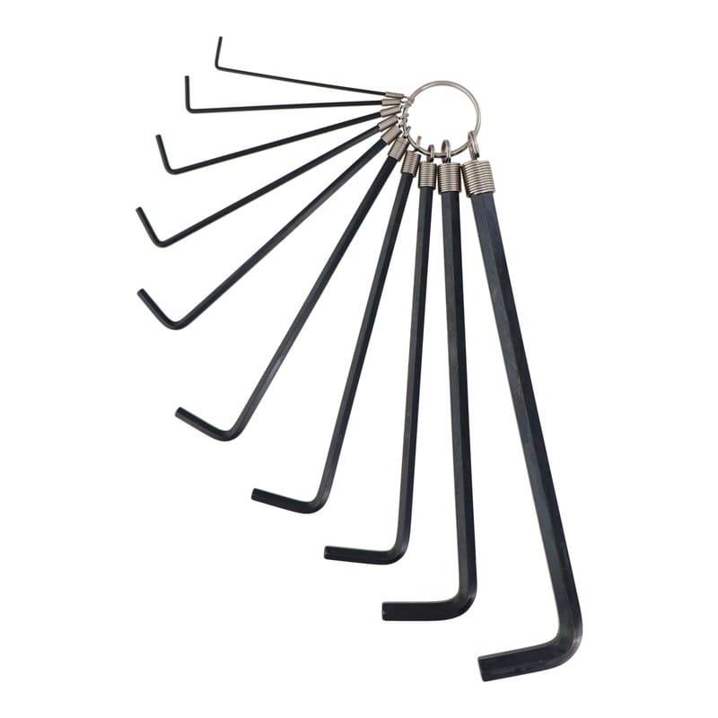 三共コーポレーション 4353553 ロング・ロングヘクスレンチ 10本組 HL-110#547100 1個（ご注文単位1個）【直送品】