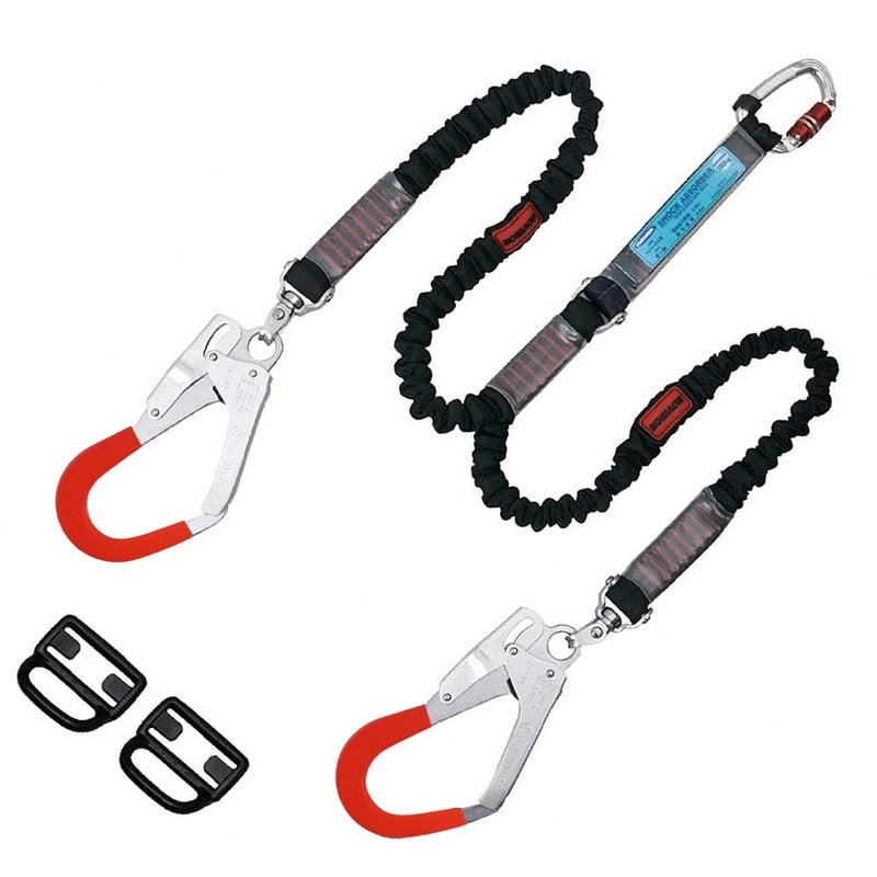 三共コーポレーション 4353058 フルハーネス用ランヤード ノビロン2丁 #542902 1個（ご注文単位1個）【直送品】