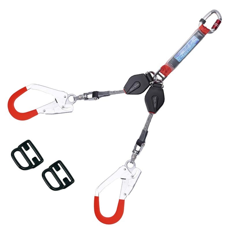 三共コーポレーション 4353060 フルハーネス用ランヤード コルトリトラ2丁 #542904 1個（ご注文単位1個）【直送品】