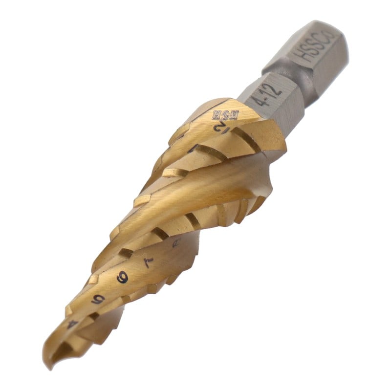 三共コーポレーション 4341712 四刀流 コバルトステップドリル 9段 4-12mm #350276 1個(ご注文単位1個)【直送品】