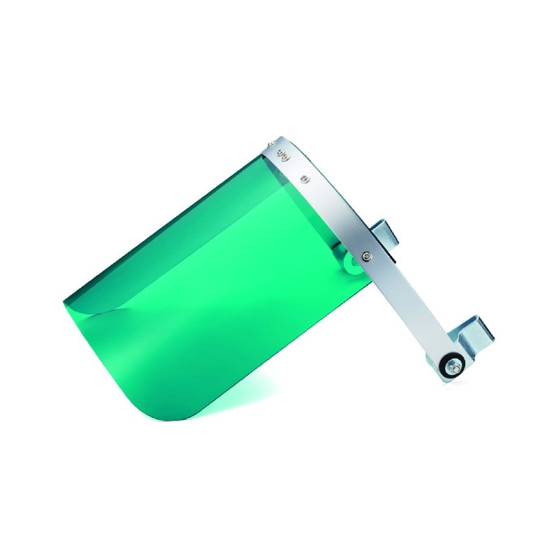 三共コーポレーション 4353432 フェイスシールド ヘルメット型 グリーン DT-HFS-G#805405 1個（ご注文単位1個）【直送品】